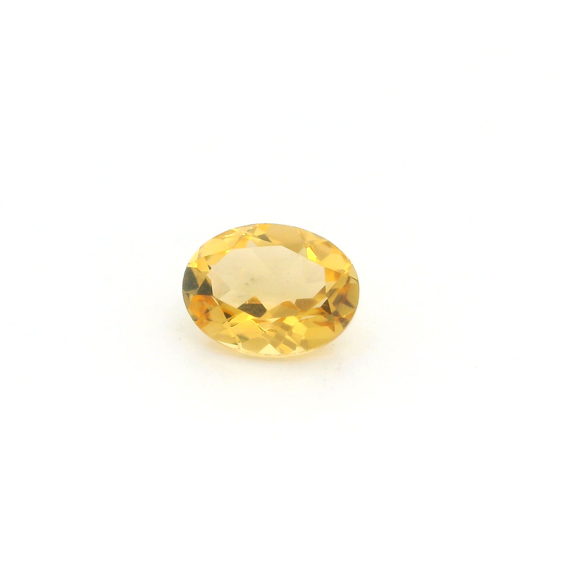 Certified Citrine Oval 1.13 ct gemstone, Yellow