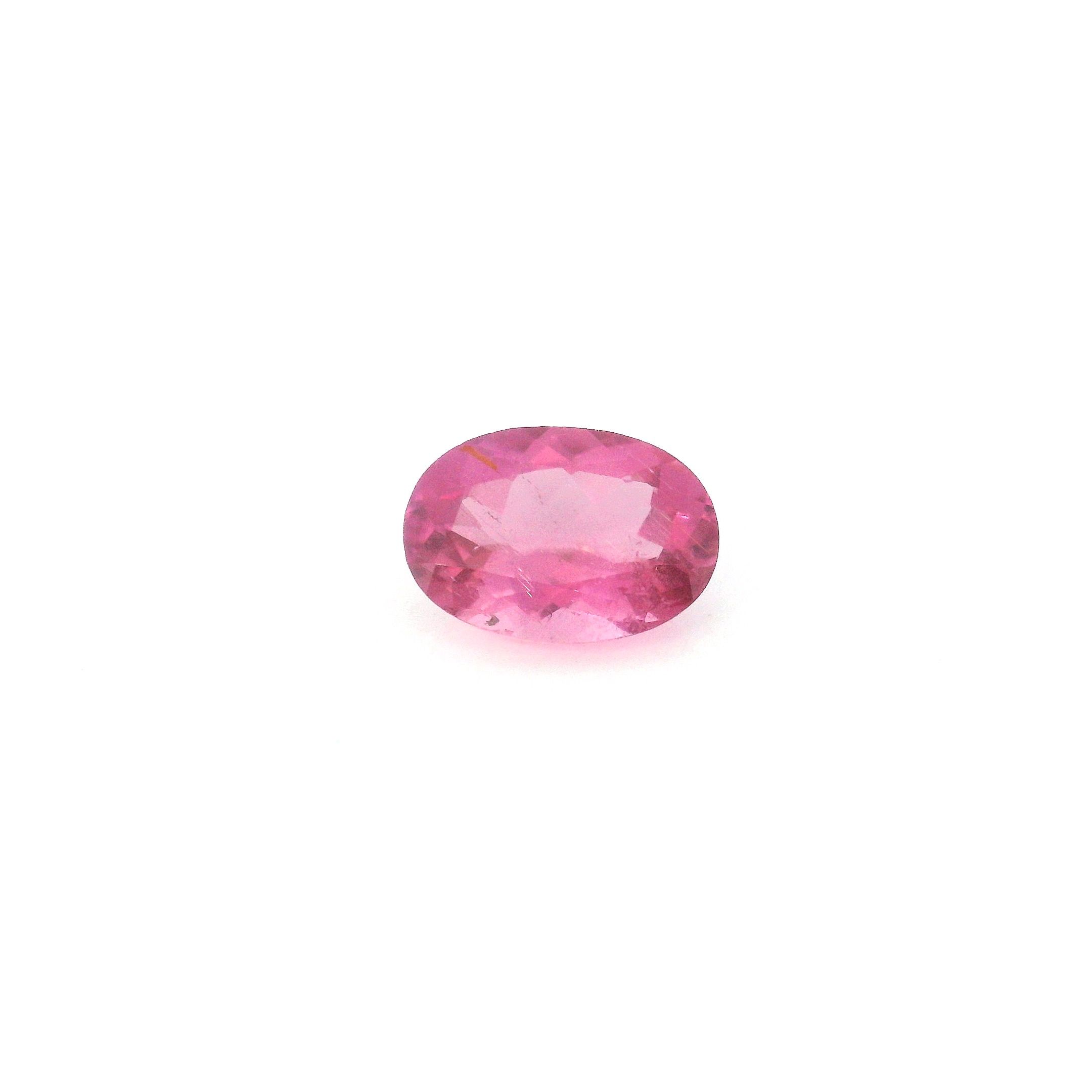 Certified Tourmaline Oval 0.62 ct gemstone, Red