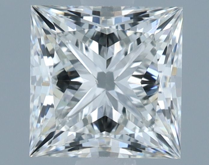 1.21 Carat princess Lab Grown Diamond Front View