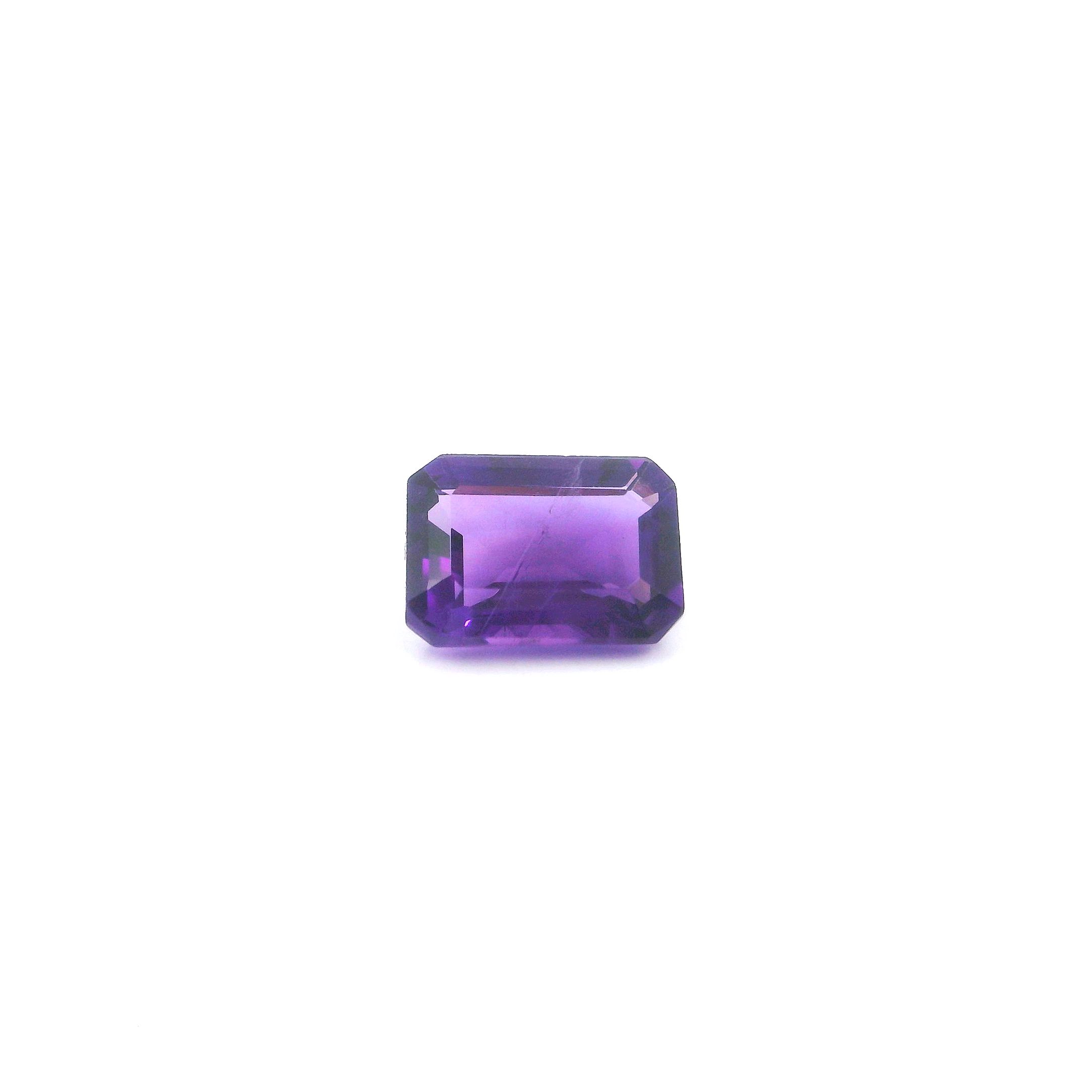 Certified Amethyst Octagonal 1.34 ct gemstone, Purple