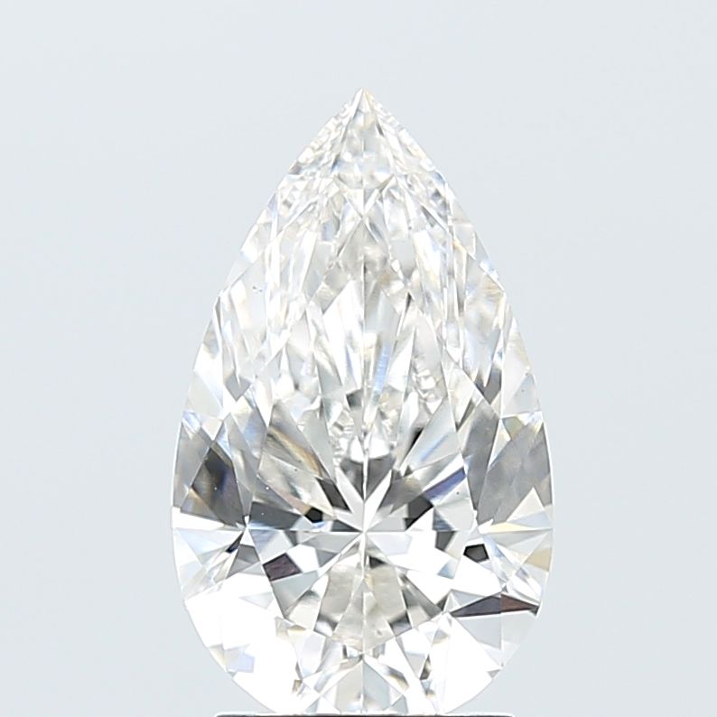2.57 Carat pear Lab Grown Diamond Front Image
