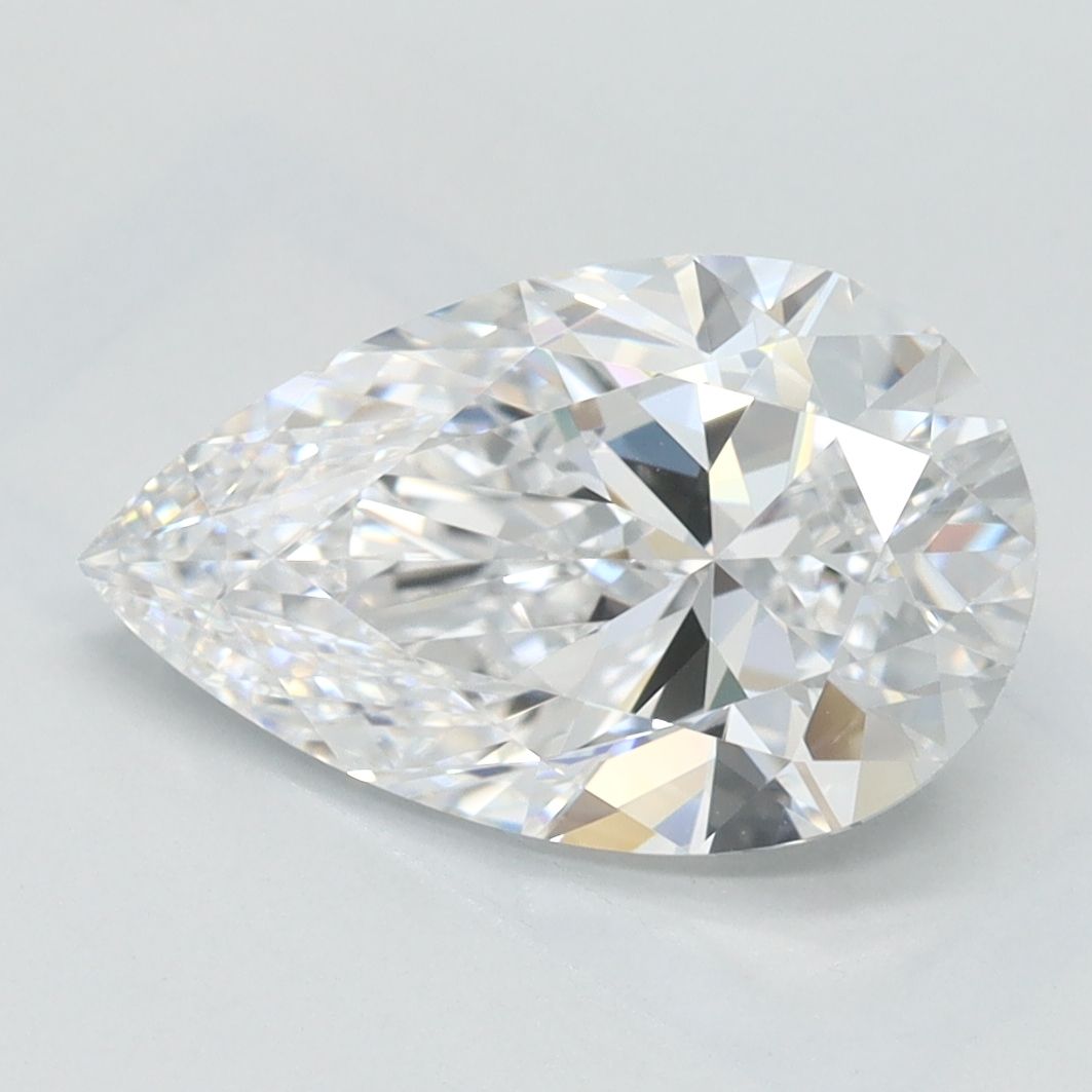 2ct Pear D - IF - Excellent cut - LD295284