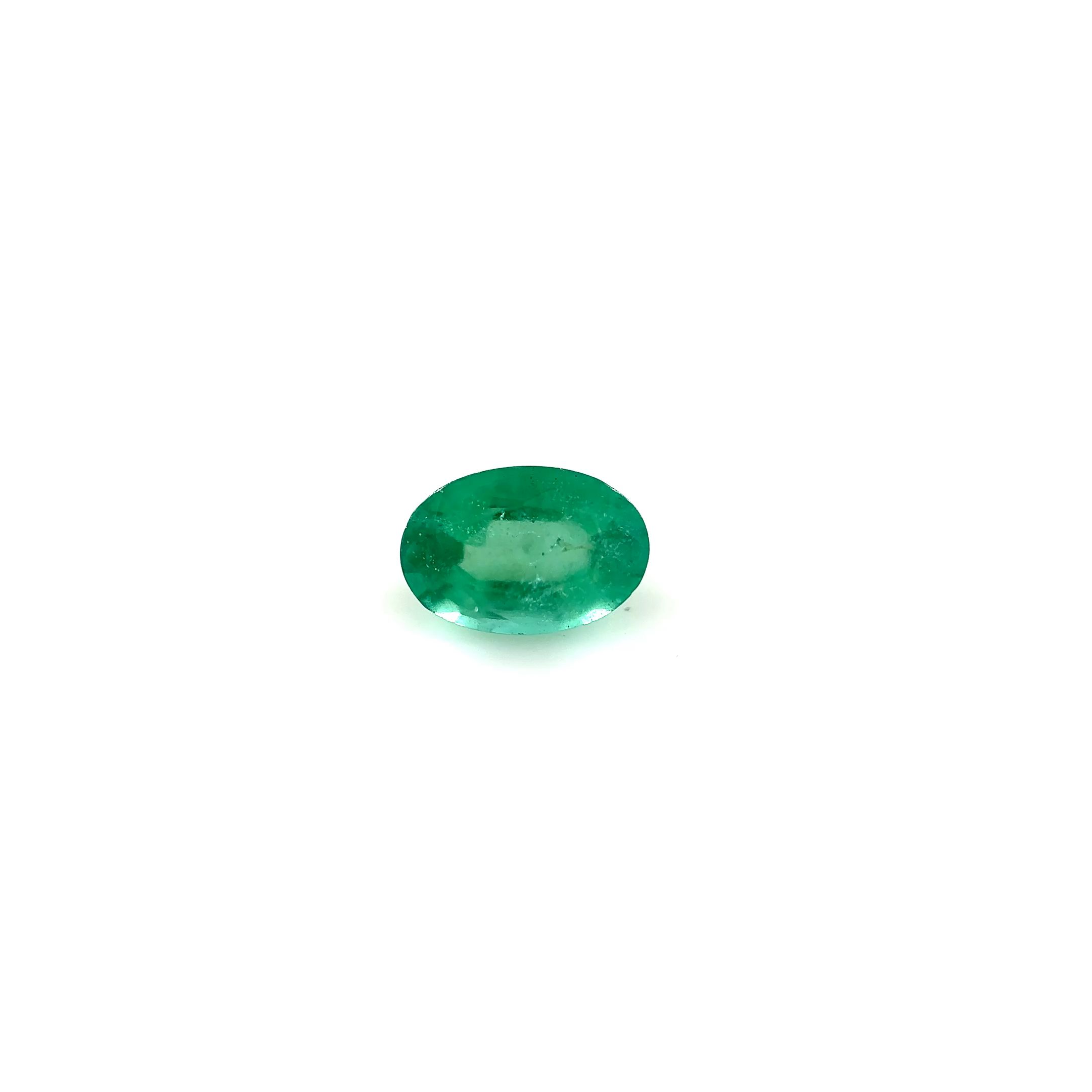 0.50 ct Oval Green Emerald