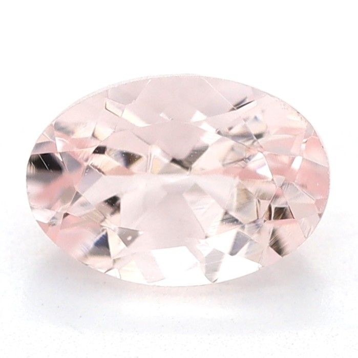 Certified Morganite Oval 0.47 ct gemstone, Pink