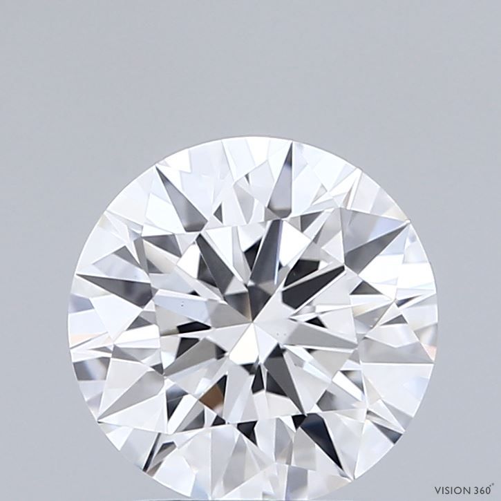 2ct Round D - VS1 - Excellent cut - LD45627