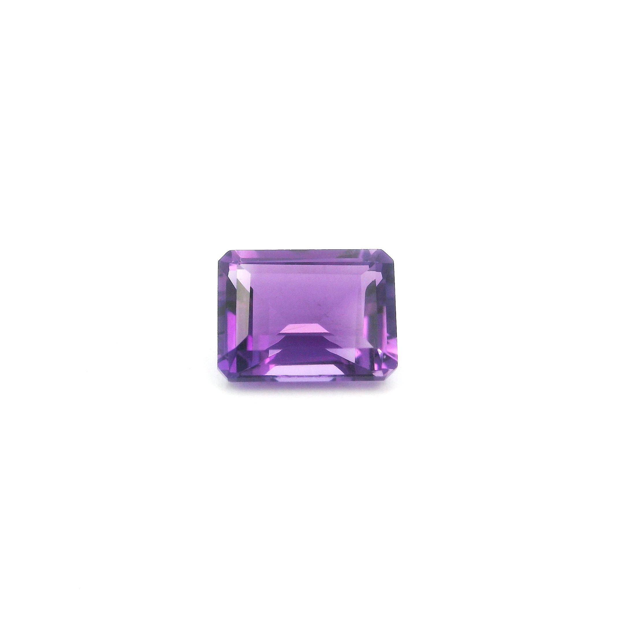 Certified Amethyst Octagonal 1.63 ct gemstone, Purple