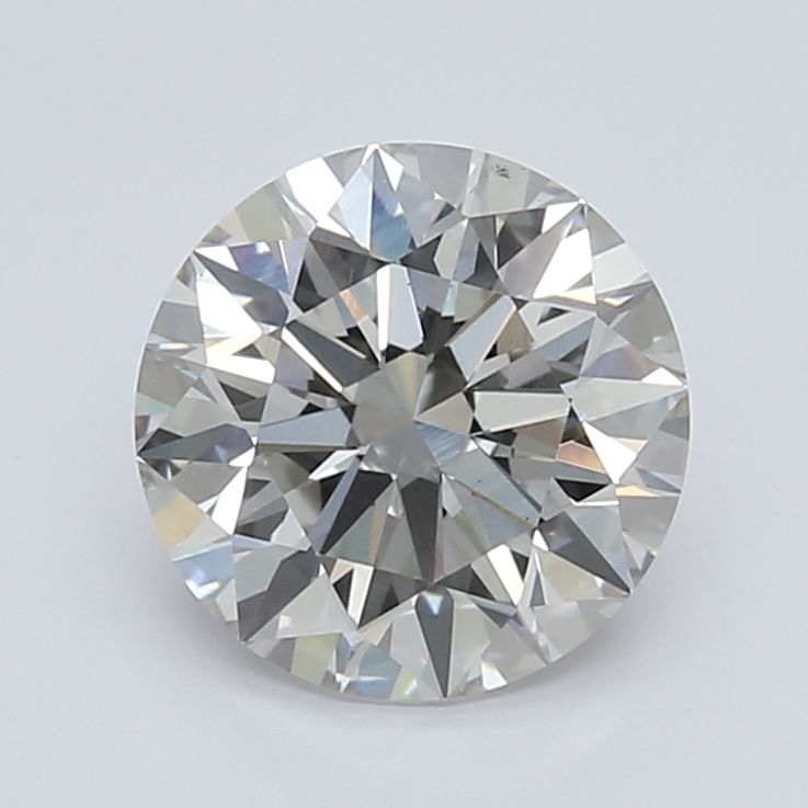 2.62 Carat round Lab Grown Diamond Front View