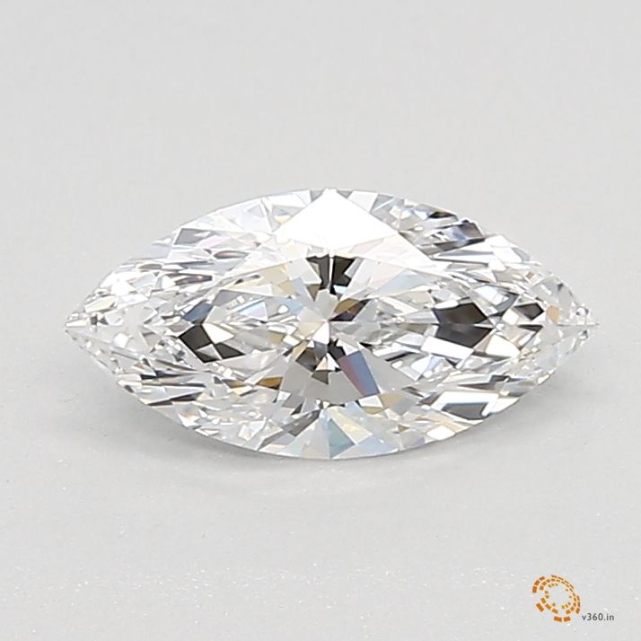 0.53 Carat marquise Lab Grown Diamond Front View