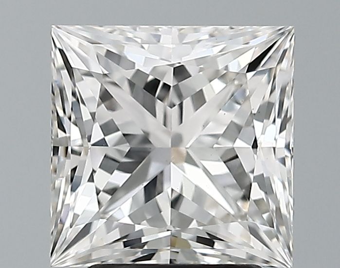 2.67 Carat princess Lab Grown Diamond Front View