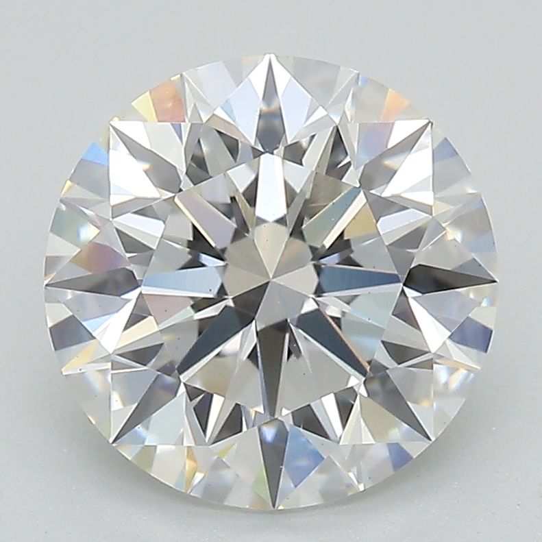 Diamant Rond 3.08 ct - Couleur F - Pureté VS2