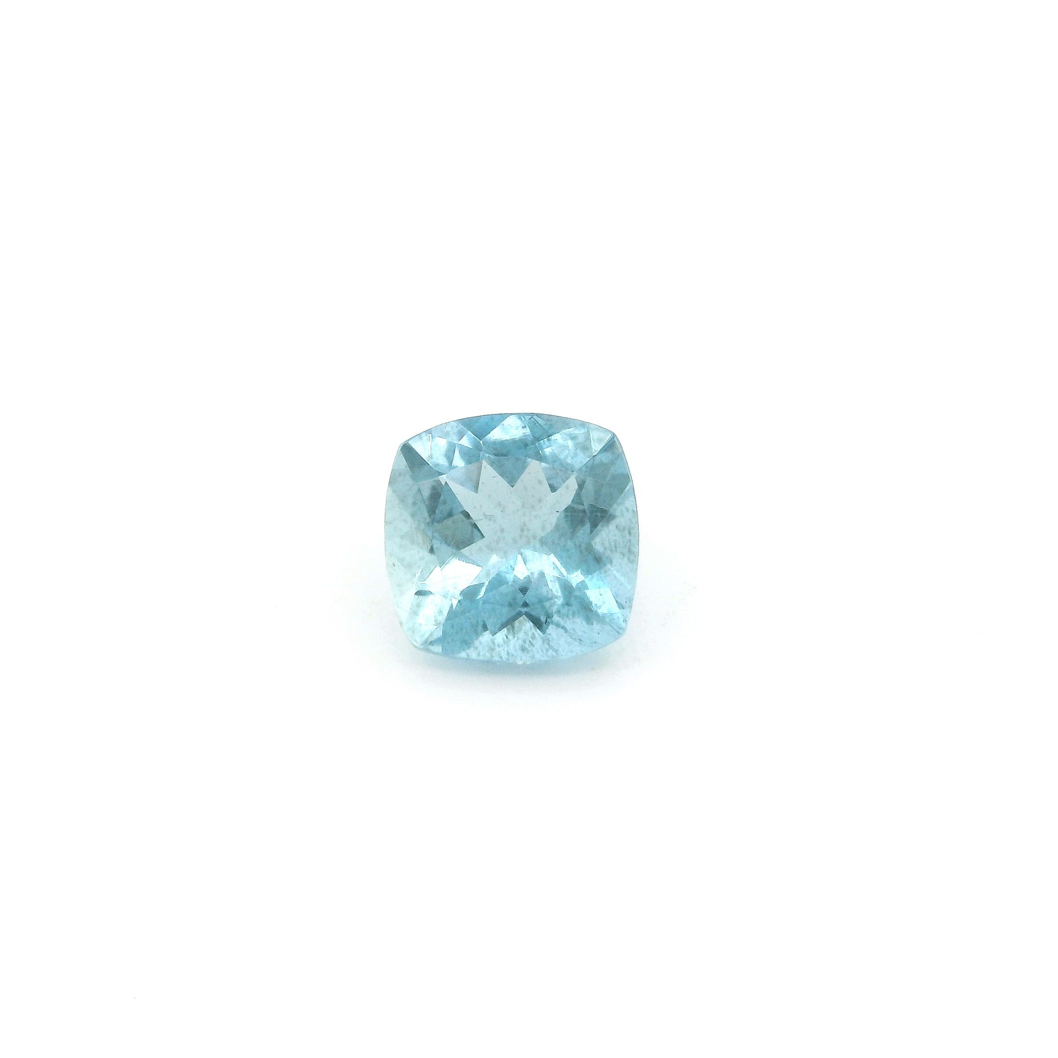 0.79 ct Cushion Blue Aquamarine
