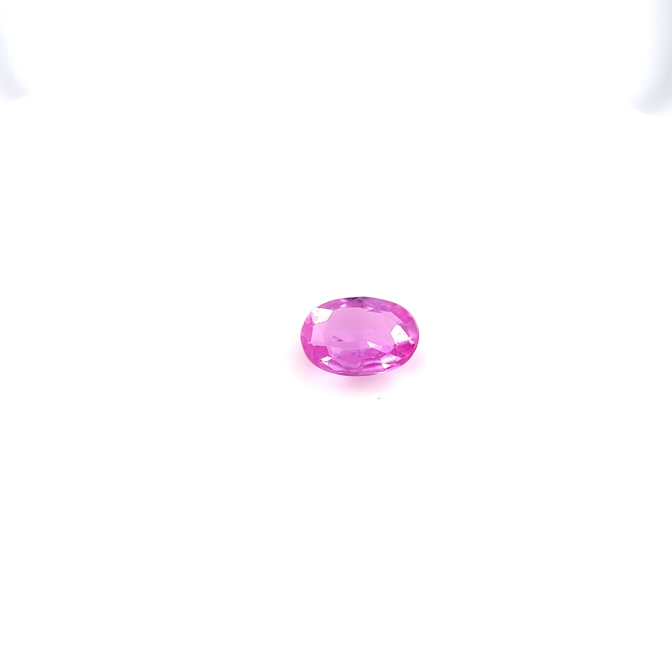 0.53 ct Oval Pink Sapphire