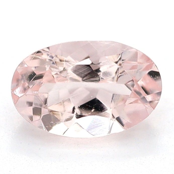 Certified Morganite Oval 0.47 ct gemstone, Pink