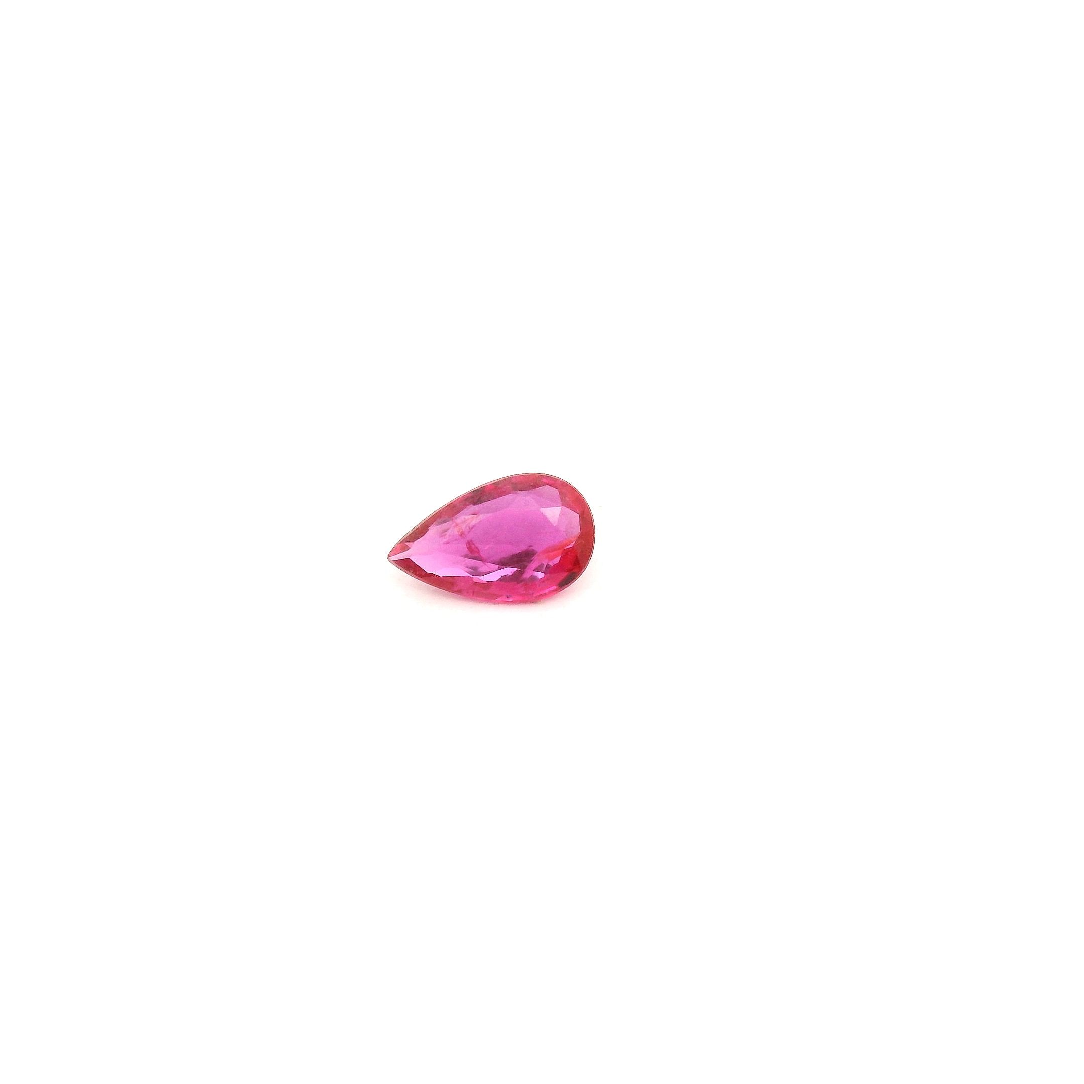 0.23 ct Pear Red Ruby