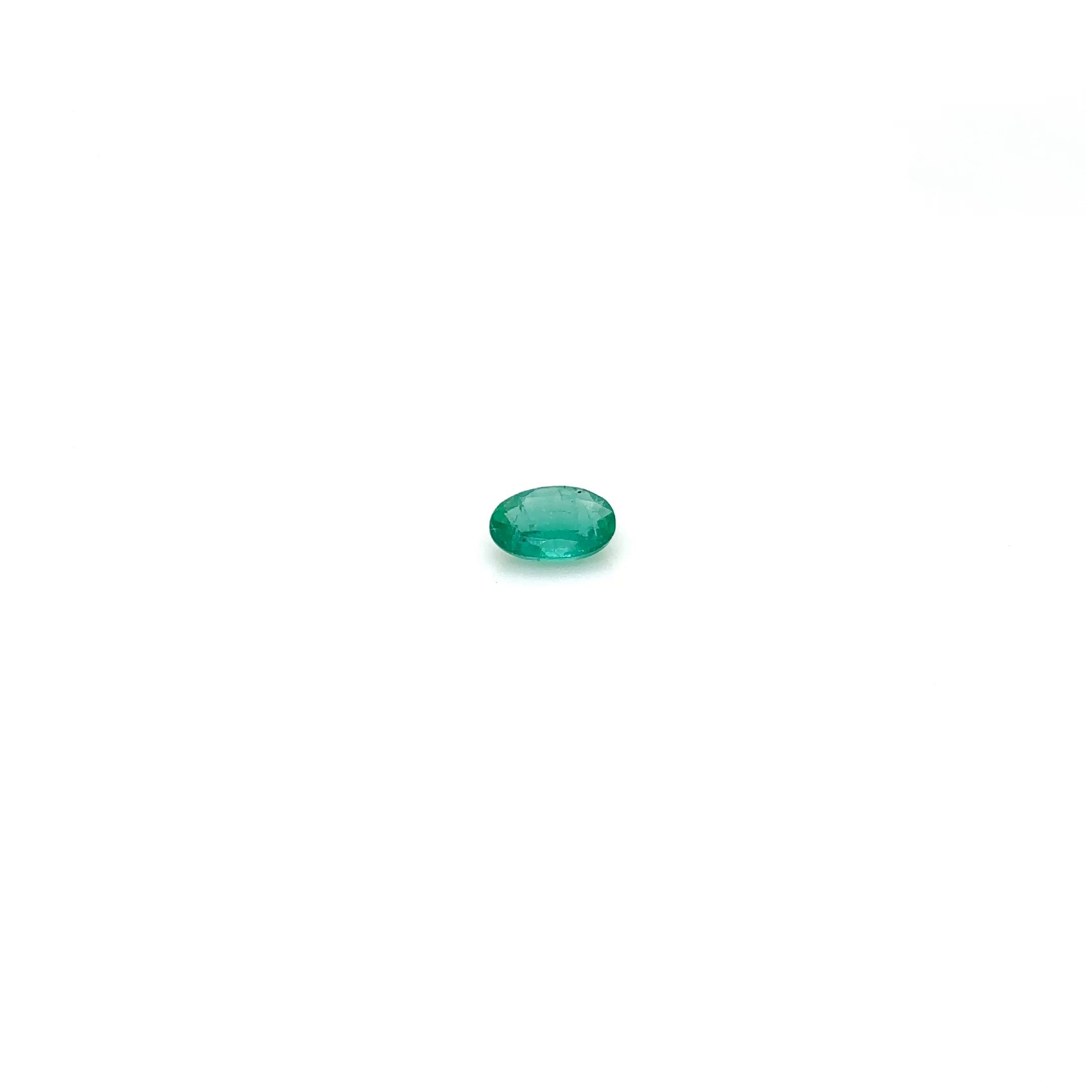 0.35 ct Oval Green Emerald