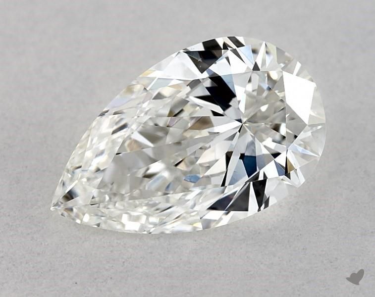 1,00 ct Diament naturalny w szlifie gruszki