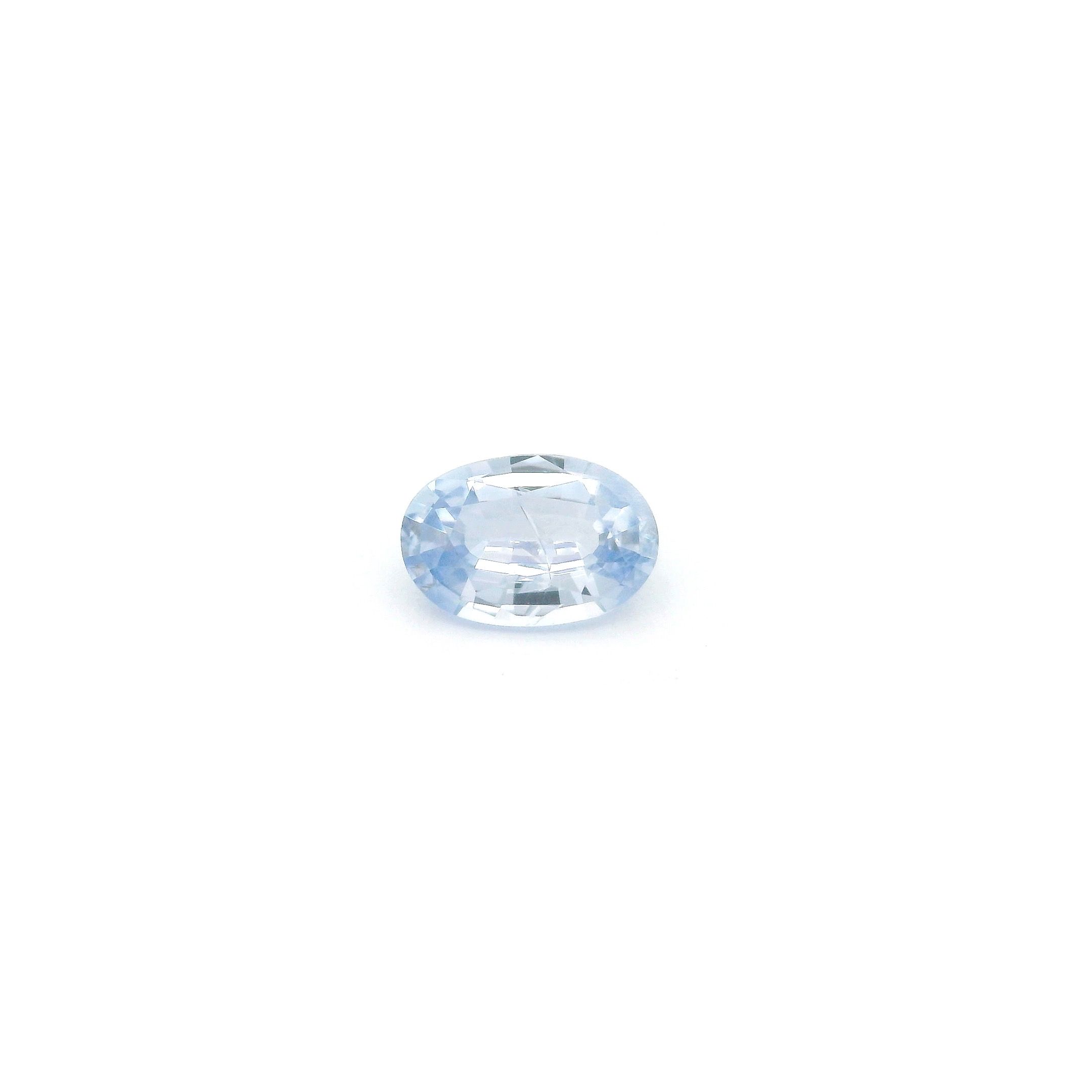 Certified Sapphire Oval 0.54 ct gemstone, Blue
