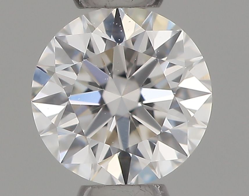 0.25-carat round diamond with D color, Very Good cut, and VVS2 clarity.
