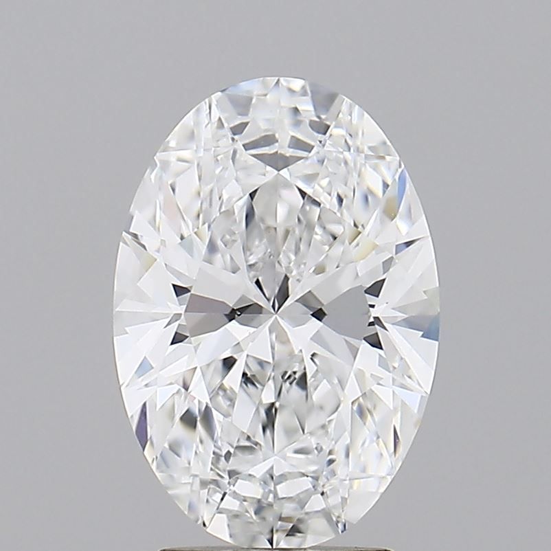 2.71 Carat oval Lab Grown Diamond Front View