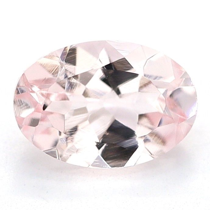 Certified Morganite Oval 0.48 ct gemstone, Pink