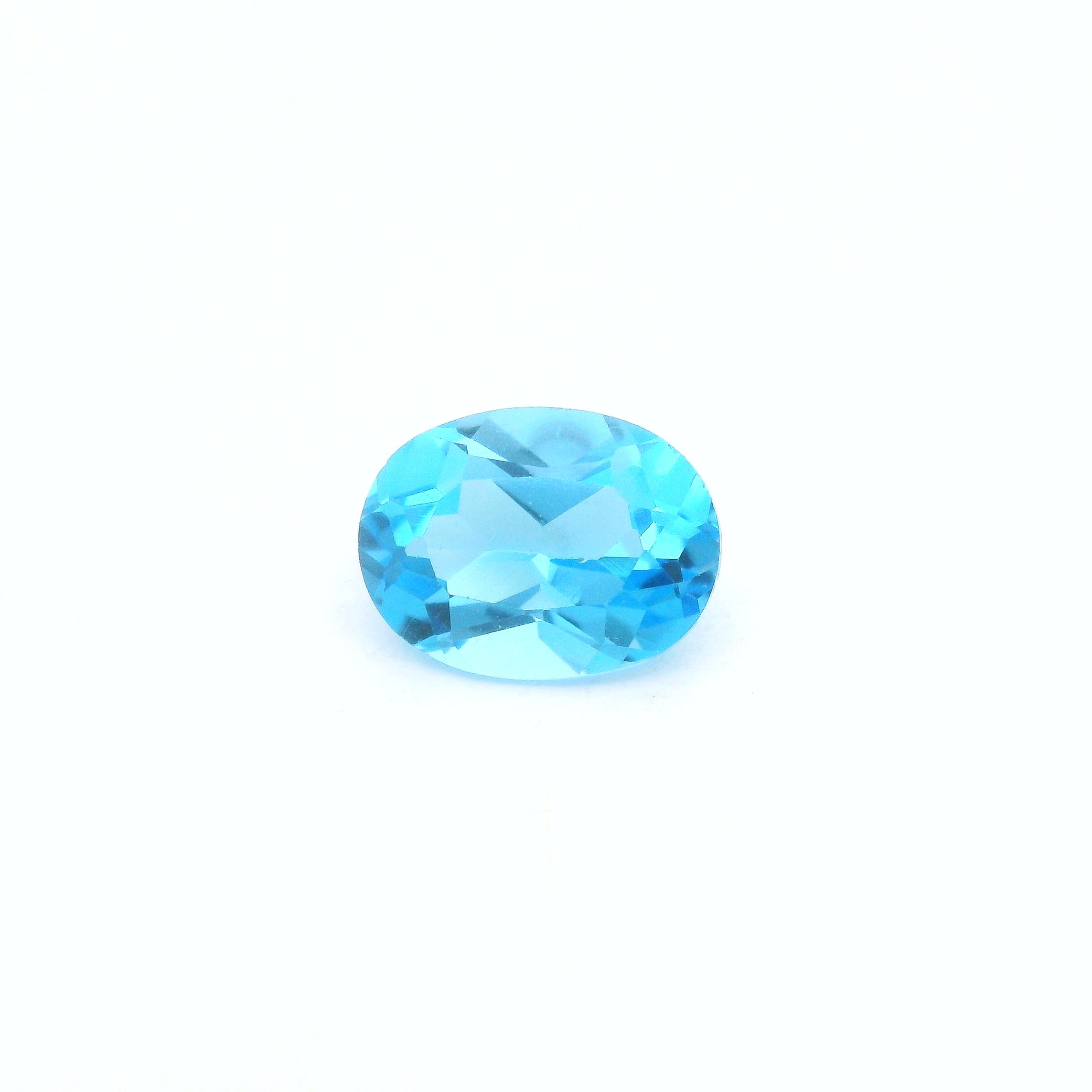 Certified Topaz Oval 1.68 ct gemstone, Blue