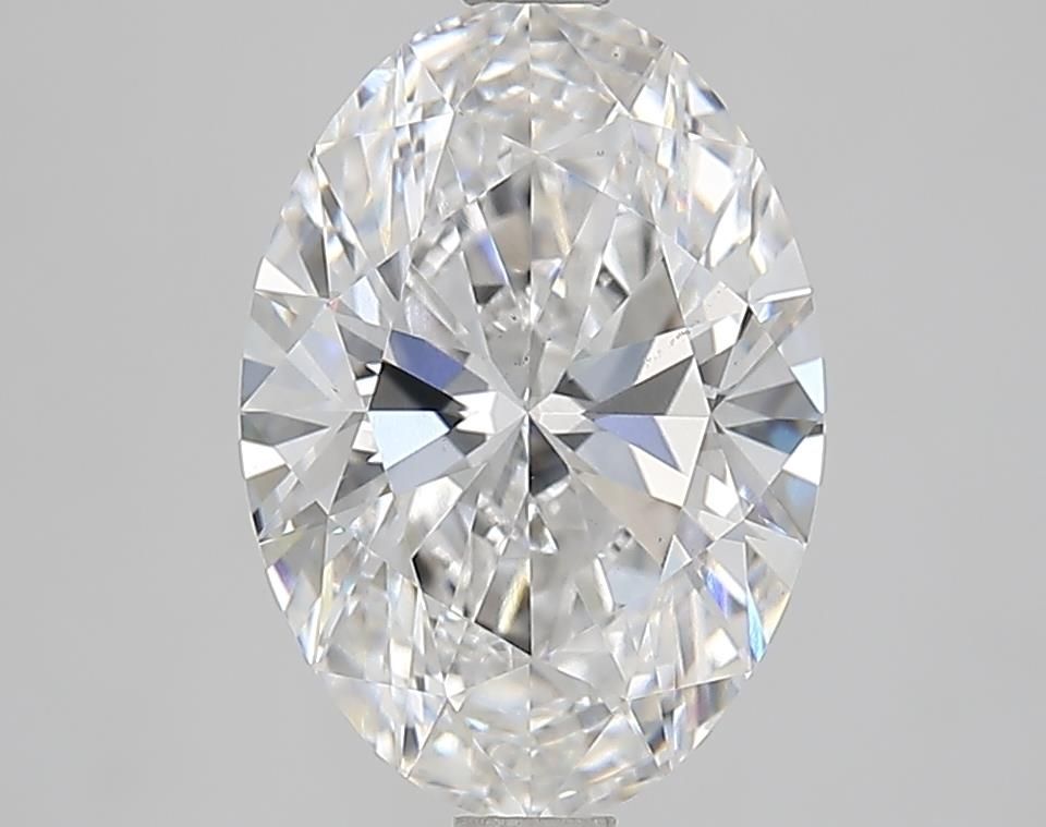 2.58 Carat oval Lab Grown Diamond Front View