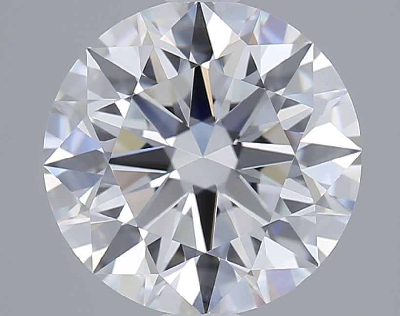 2ct Round D - VVS2 - Very Good cut - LD74542