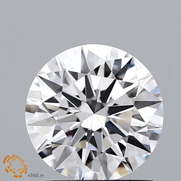 1.21 Carat round Lab Grown Diamond Front View