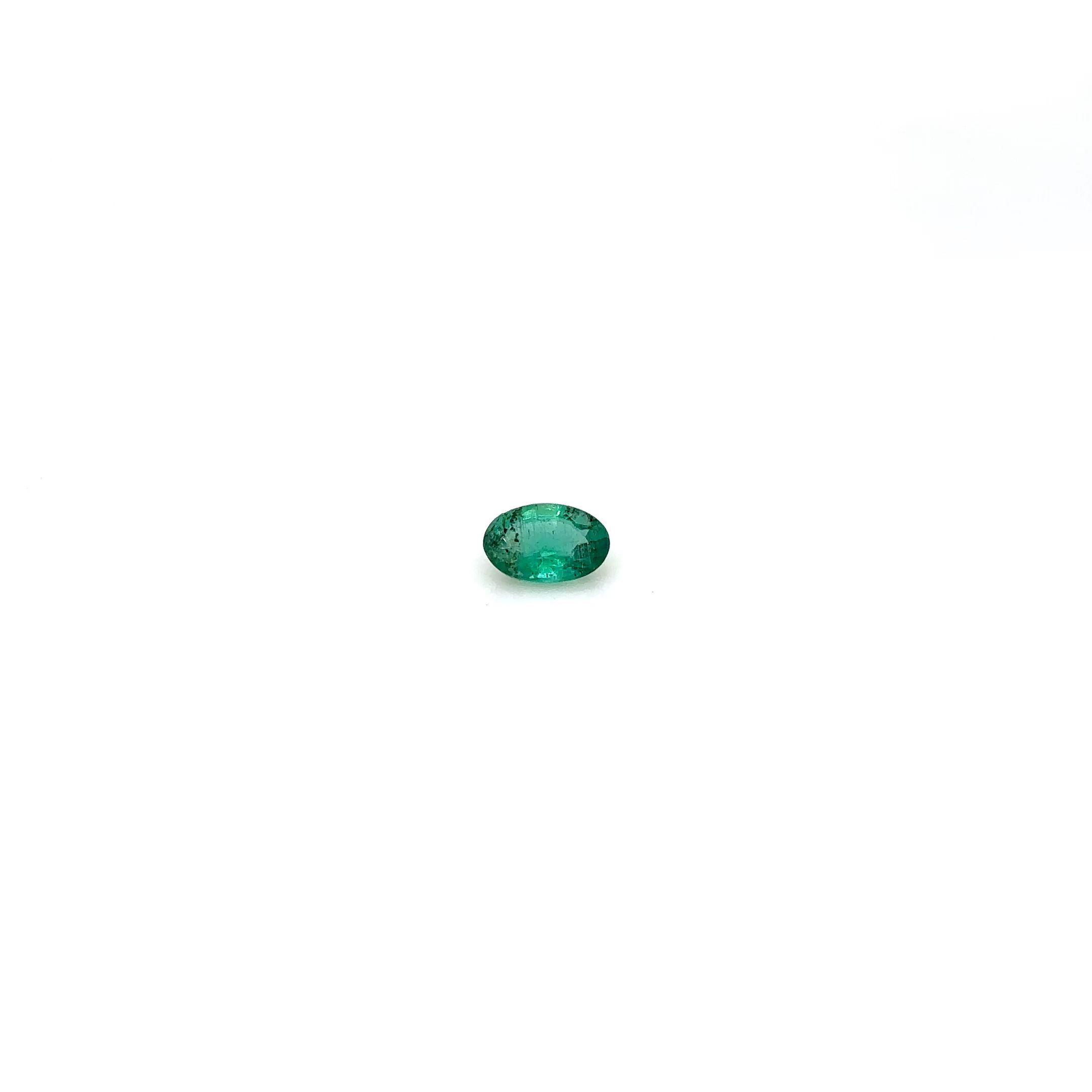 0.35 ct Oval Green Emerald