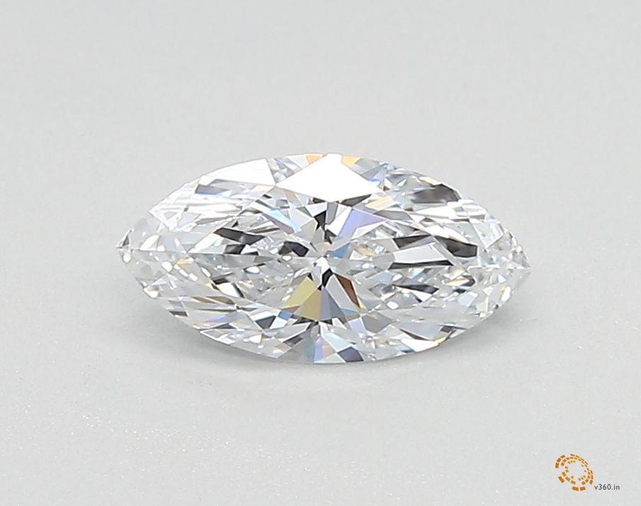 0.51 Carat marquise Lab Grown Diamond Front View