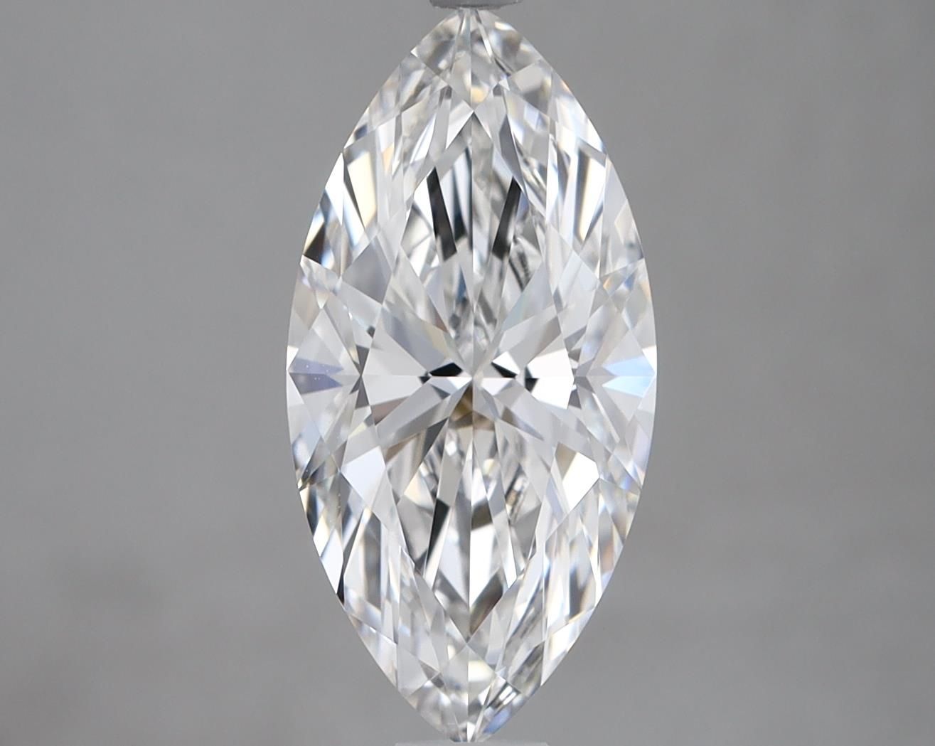 2.61 Carat marquise Lab Grown Diamond Front View