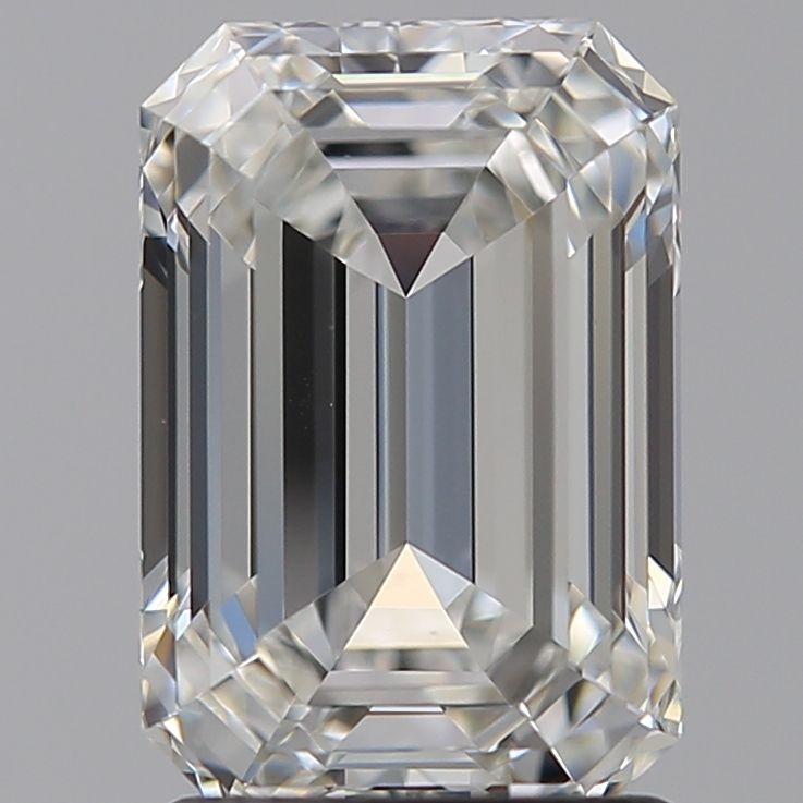2.02 Carat emerald Lab Grown Diamond Front View