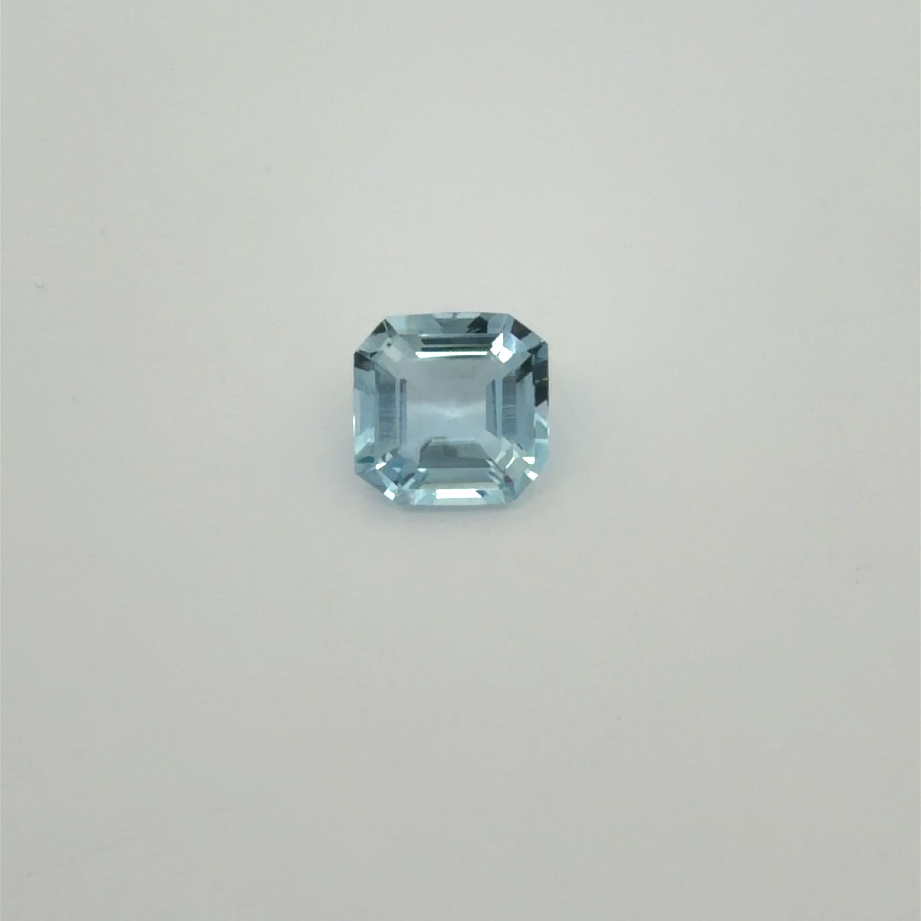 1.89 ct Octagonal Blue Aquamarine