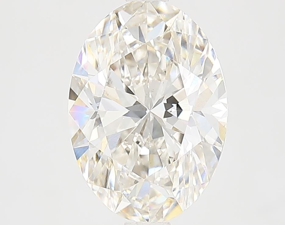2.58 Carat oval Lab Grown Diamond Front View