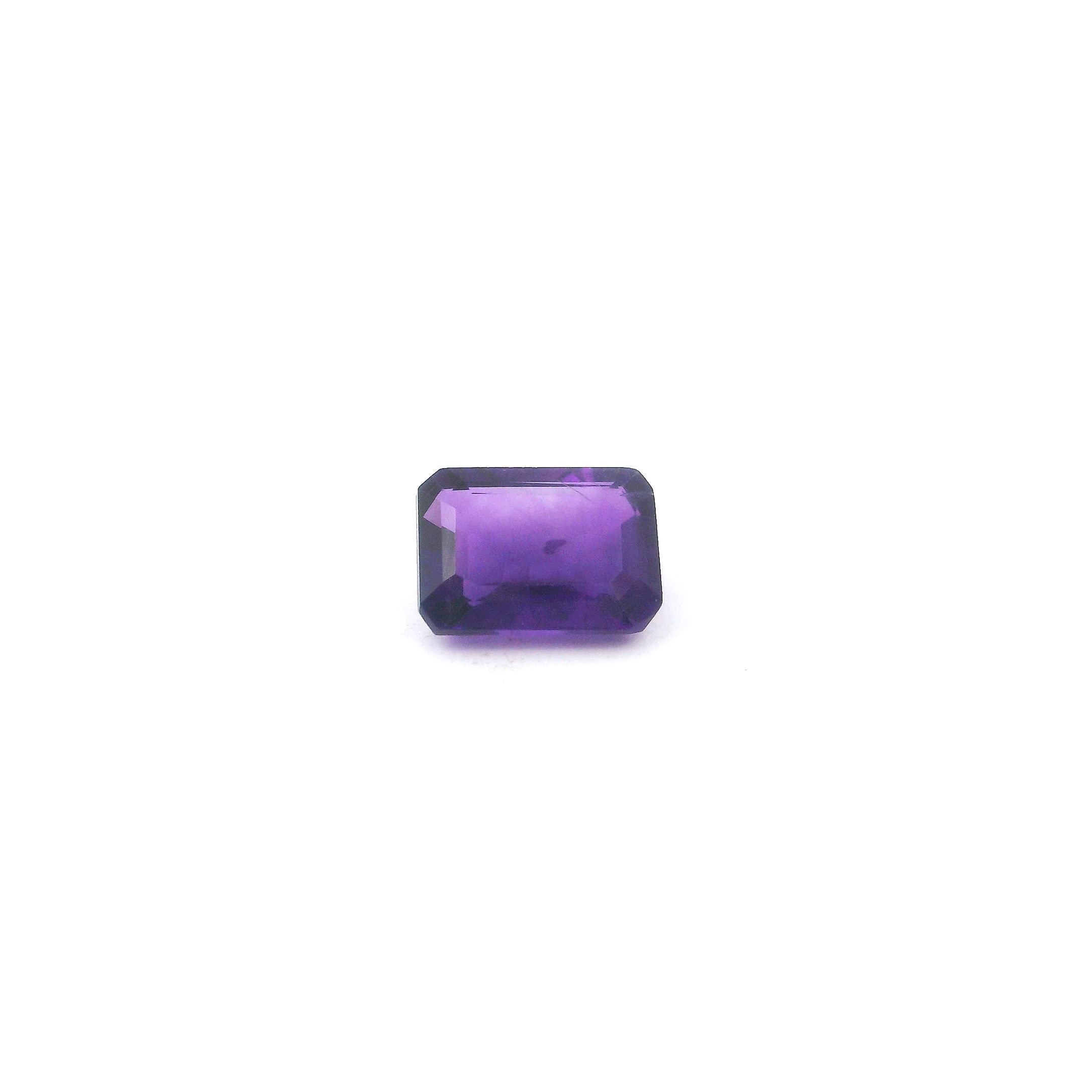 Certified Amethyst Octagonal 0.87 ct gemstone, Purple