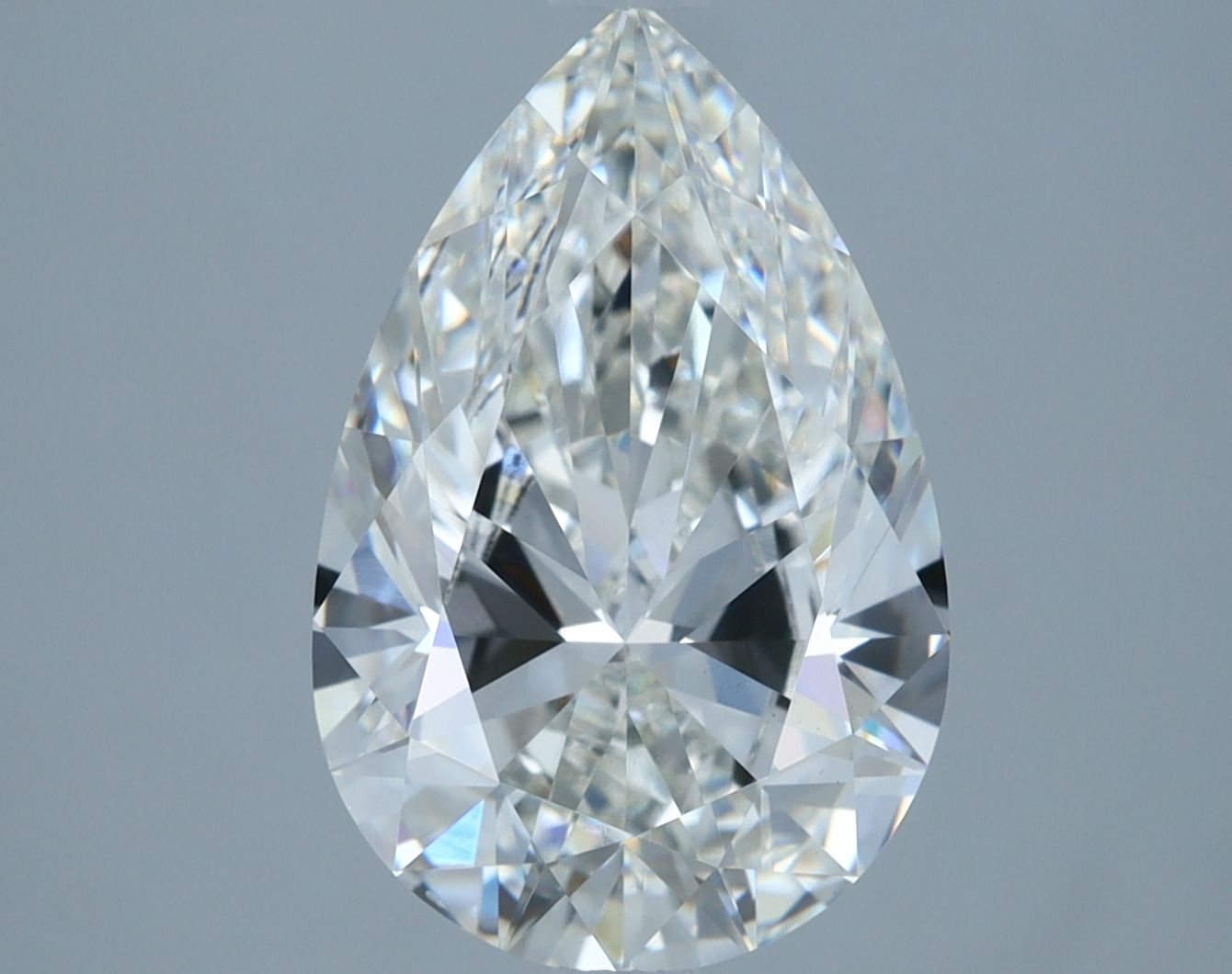 2.61 Carat pear Lab Grown Diamond Front Image