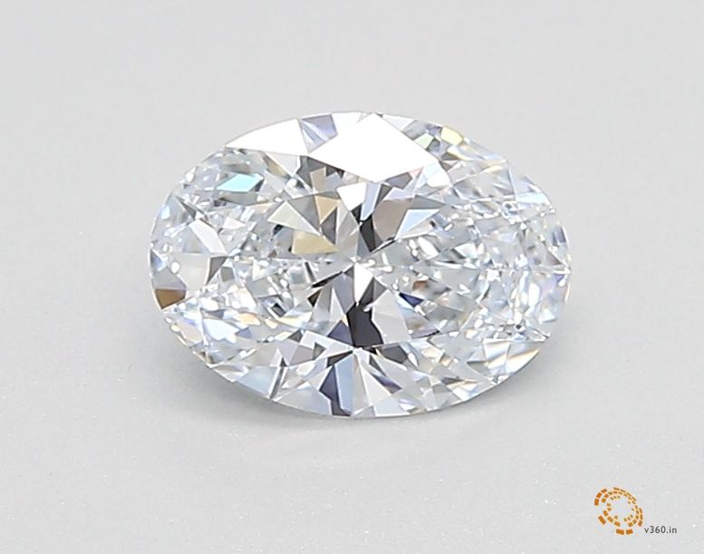 0.53 Carat oval Lab Grown Diamond Front View