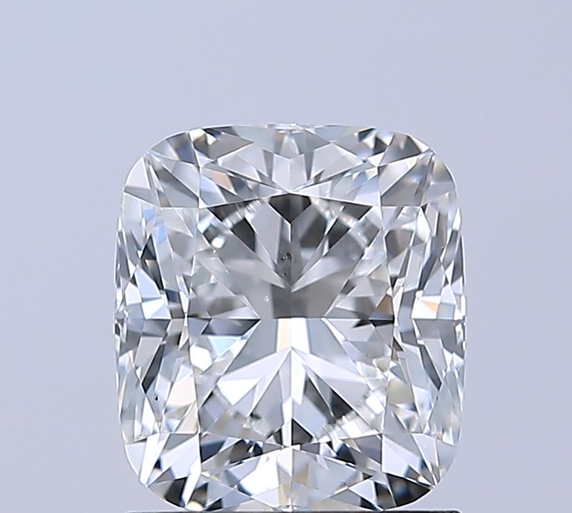 1.5-carat cushion diamond with F color, Good cut, and VS2 clarity.