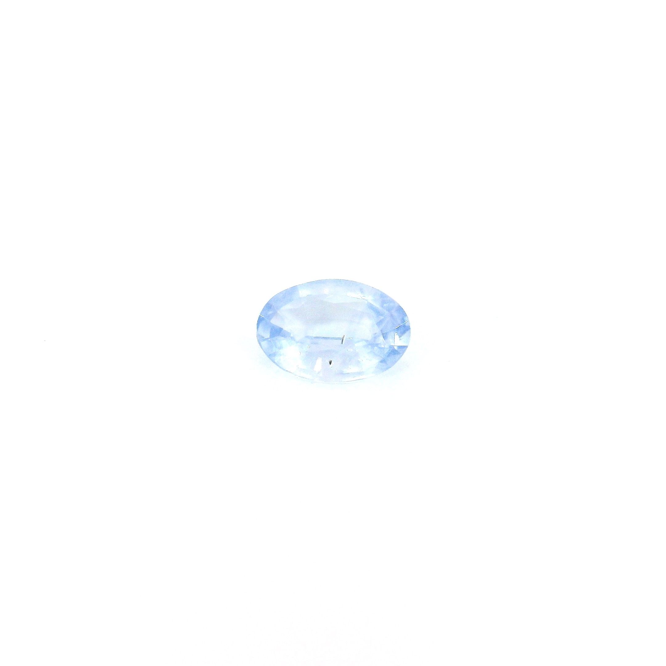 Certified Sapphire Oval 0.44 ct gemstone, Blue