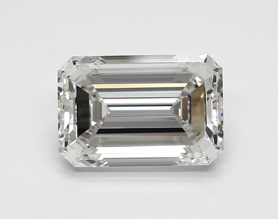 2.71 Carat emerald Lab Grown Diamond Front View