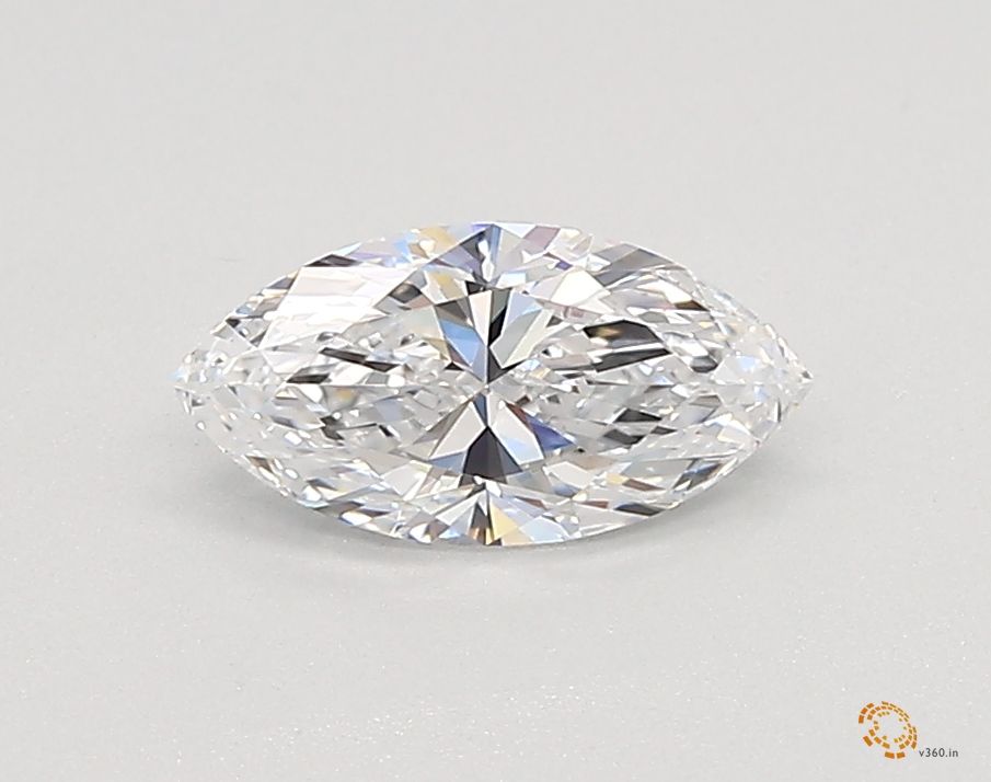0.51 Carat marquise Lab Grown Diamond Front View