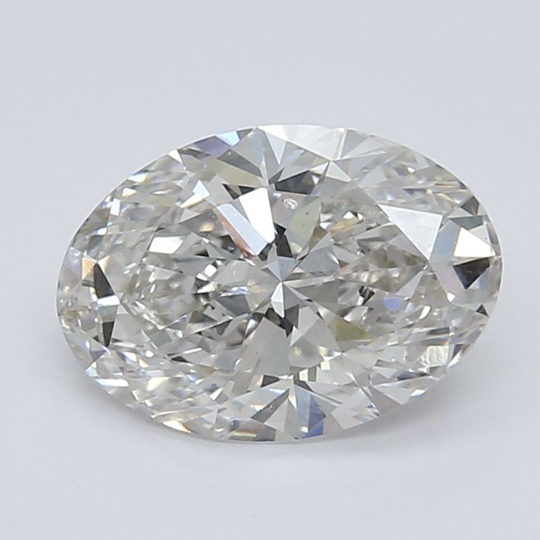 2.70 Carat oval Lab Grown Diamond Front View