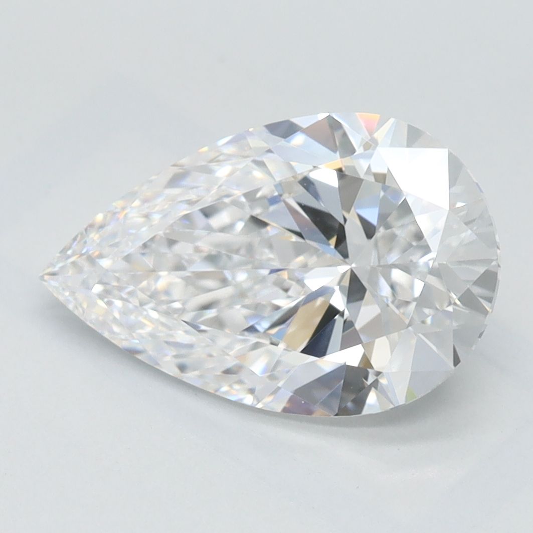 2ct Pear D - VVS2 - Excellent cut - LD233364