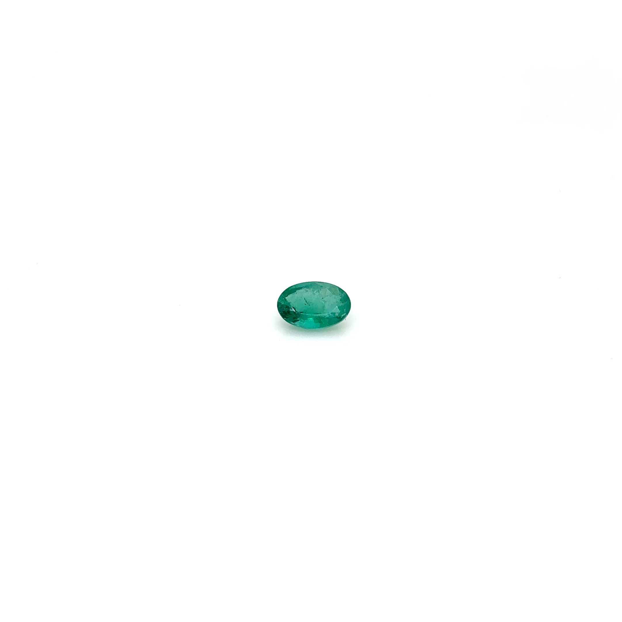 0.37 ct Oval Green Emerald