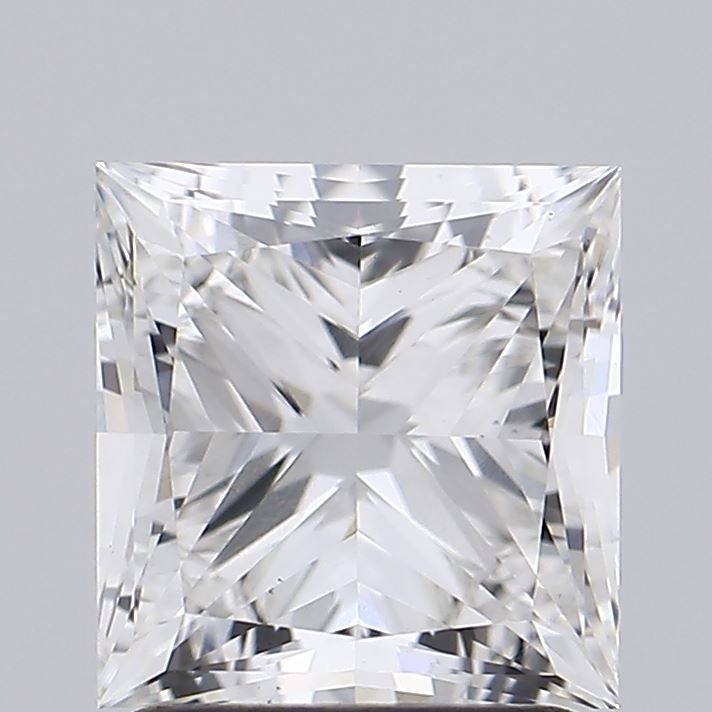 2.01 Carat princess Lab Grown Diamond Front View