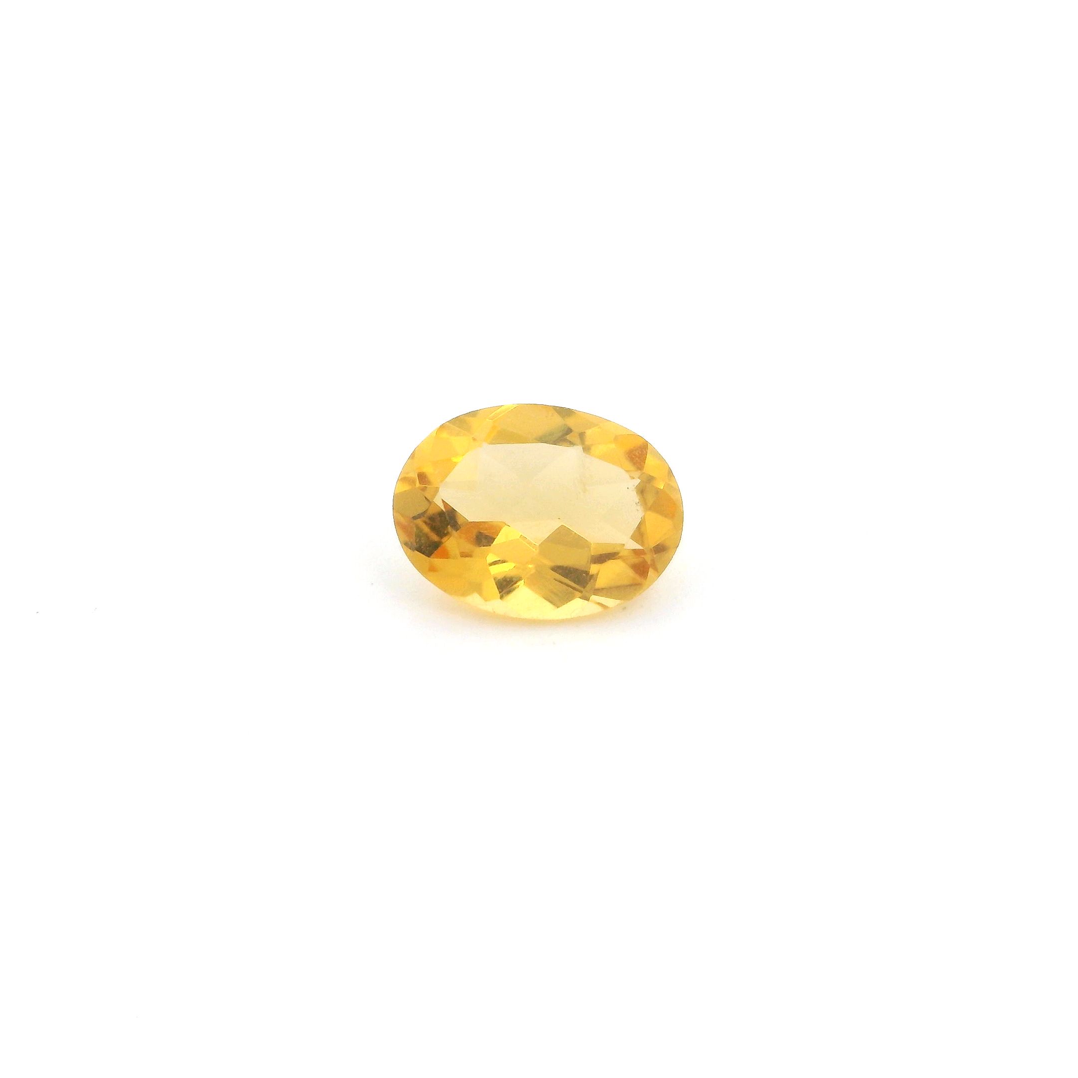 OVAL 0.98ct YELLOW EC