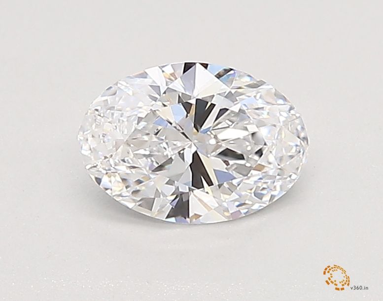 0.53 Carat oval Lab Grown Diamond Front View
