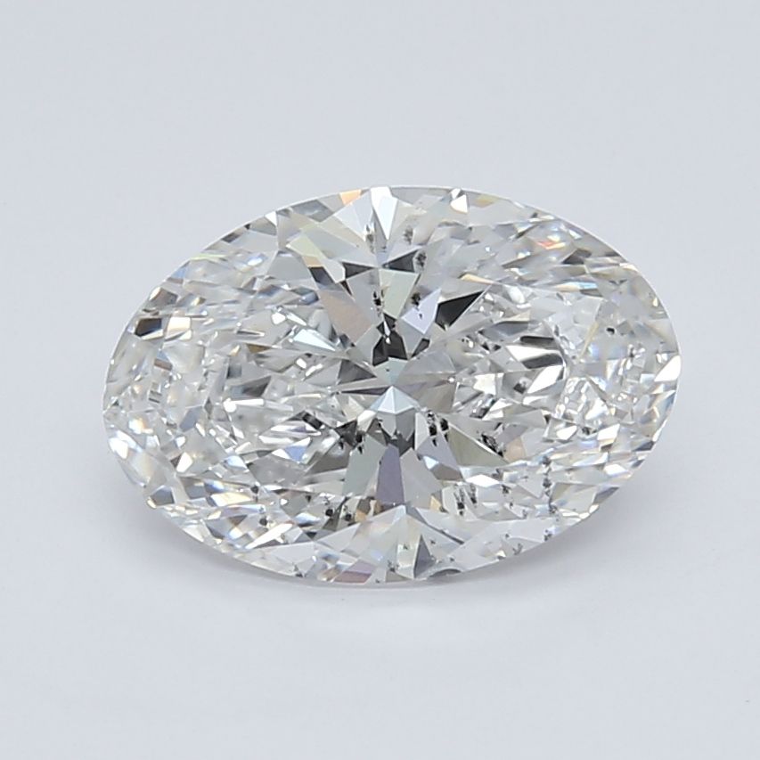 2.65 Carat oval Lab Grown Diamond Front View