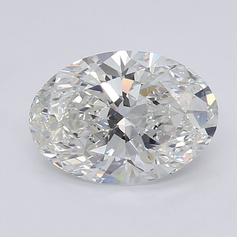 2.67 Carat oval Lab Grown Diamond Front View