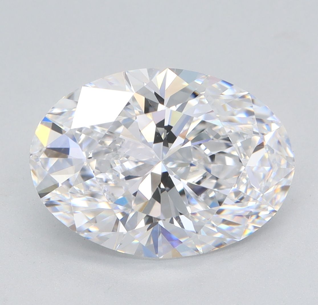 2.60 Carat oval Lab Grown Diamond Front View